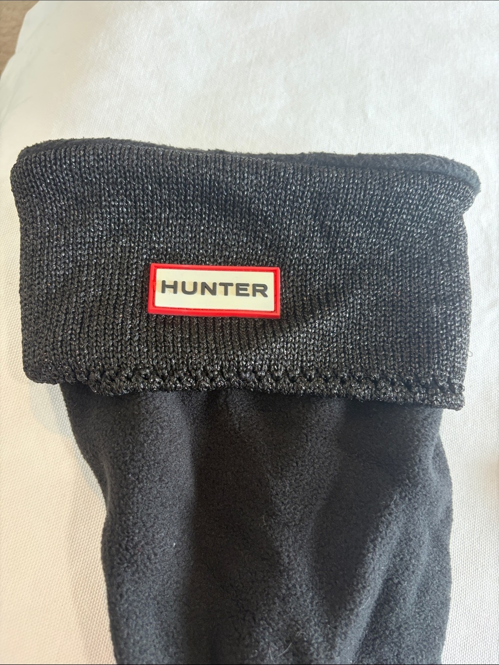 NWT HUNTER Black light Sparkle Tall  Boot Socks. Size Med. 5-7 - Picture 2 of 5
